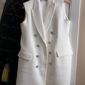 Tweed Zara Dress with rhinestone buttons